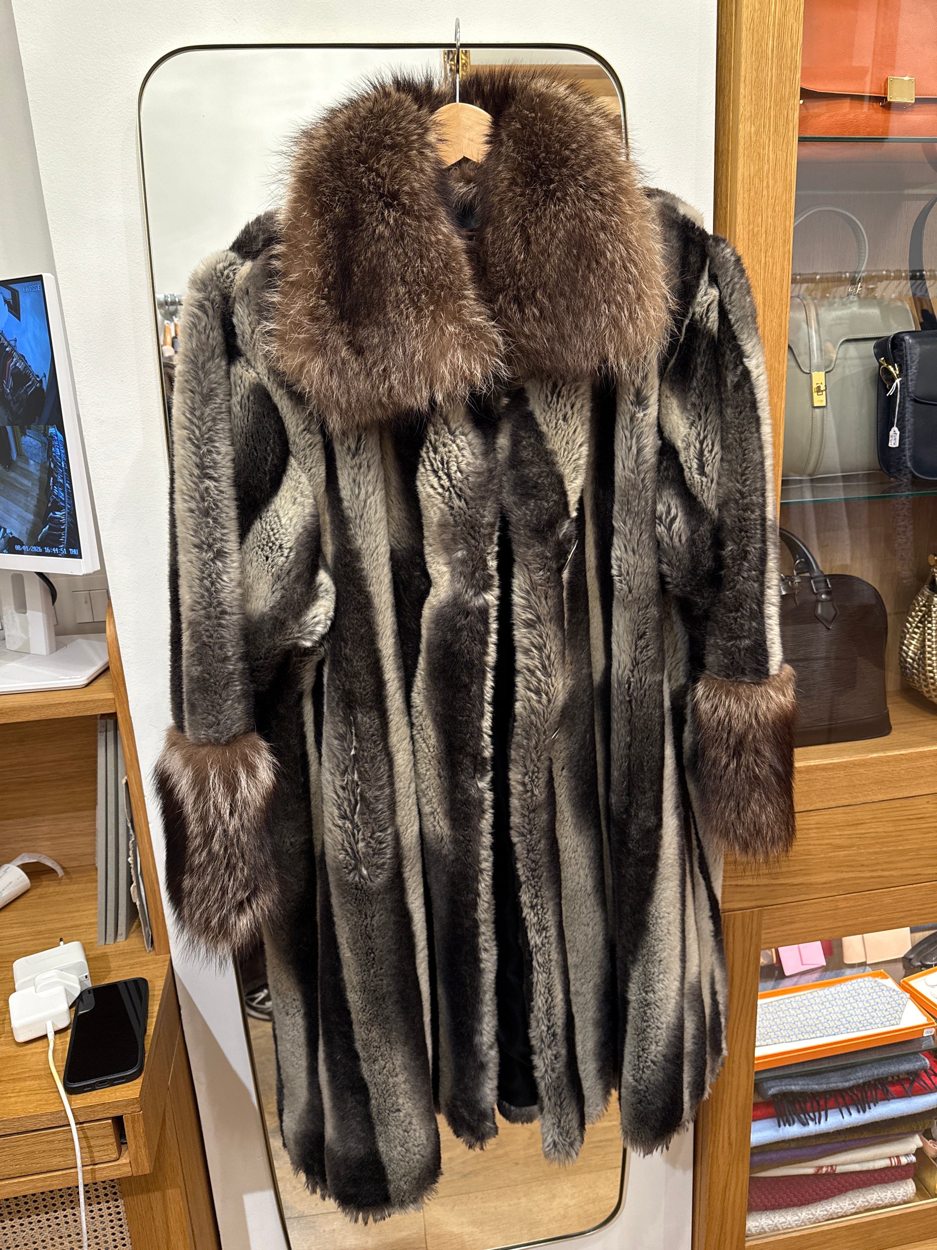Yves Saint Laurent Yves Saint Laurent Mix fur coat AGC3081