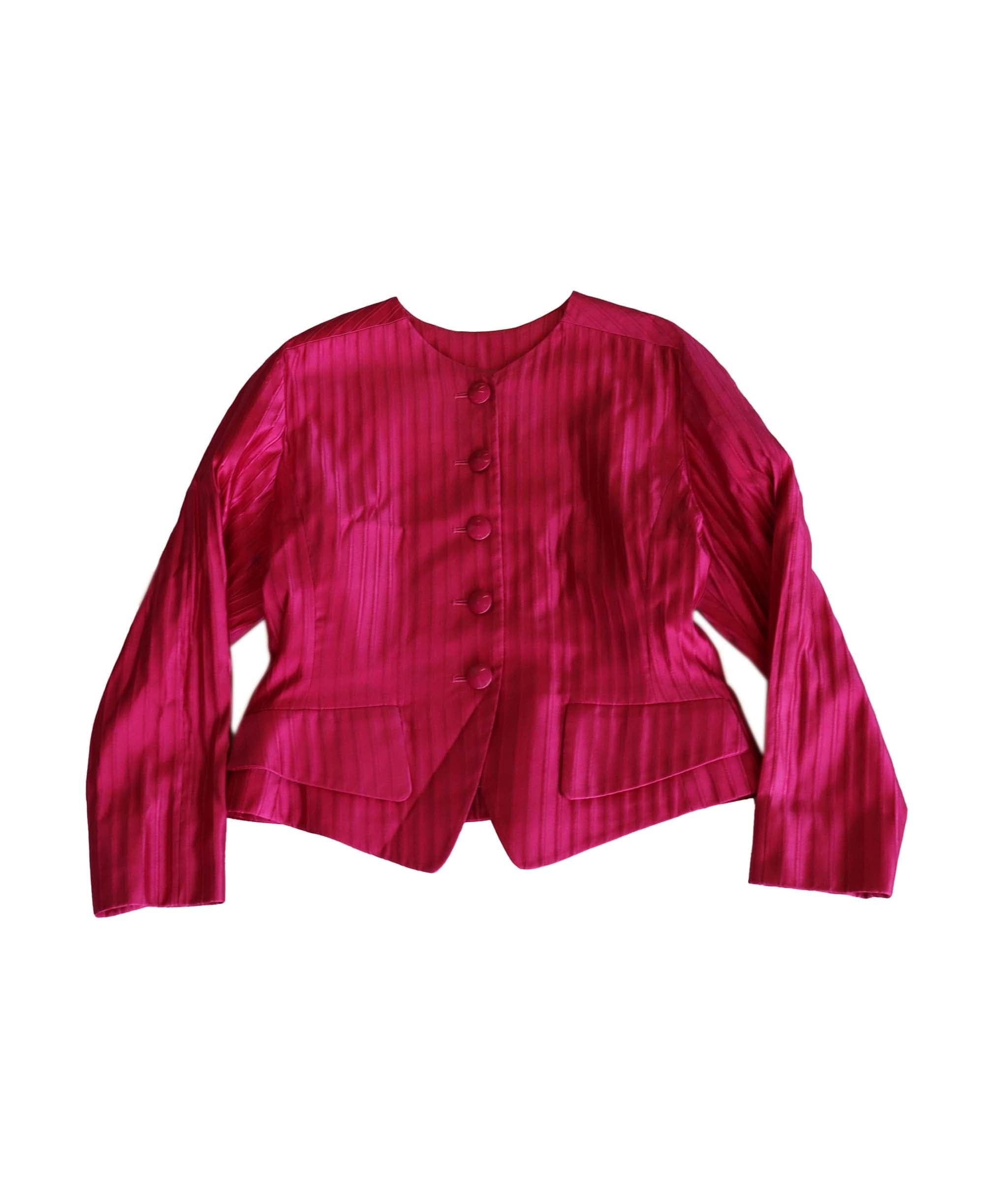 Yves Saint Laurent Yves Saint Laurent striped pink jacket AGC1819