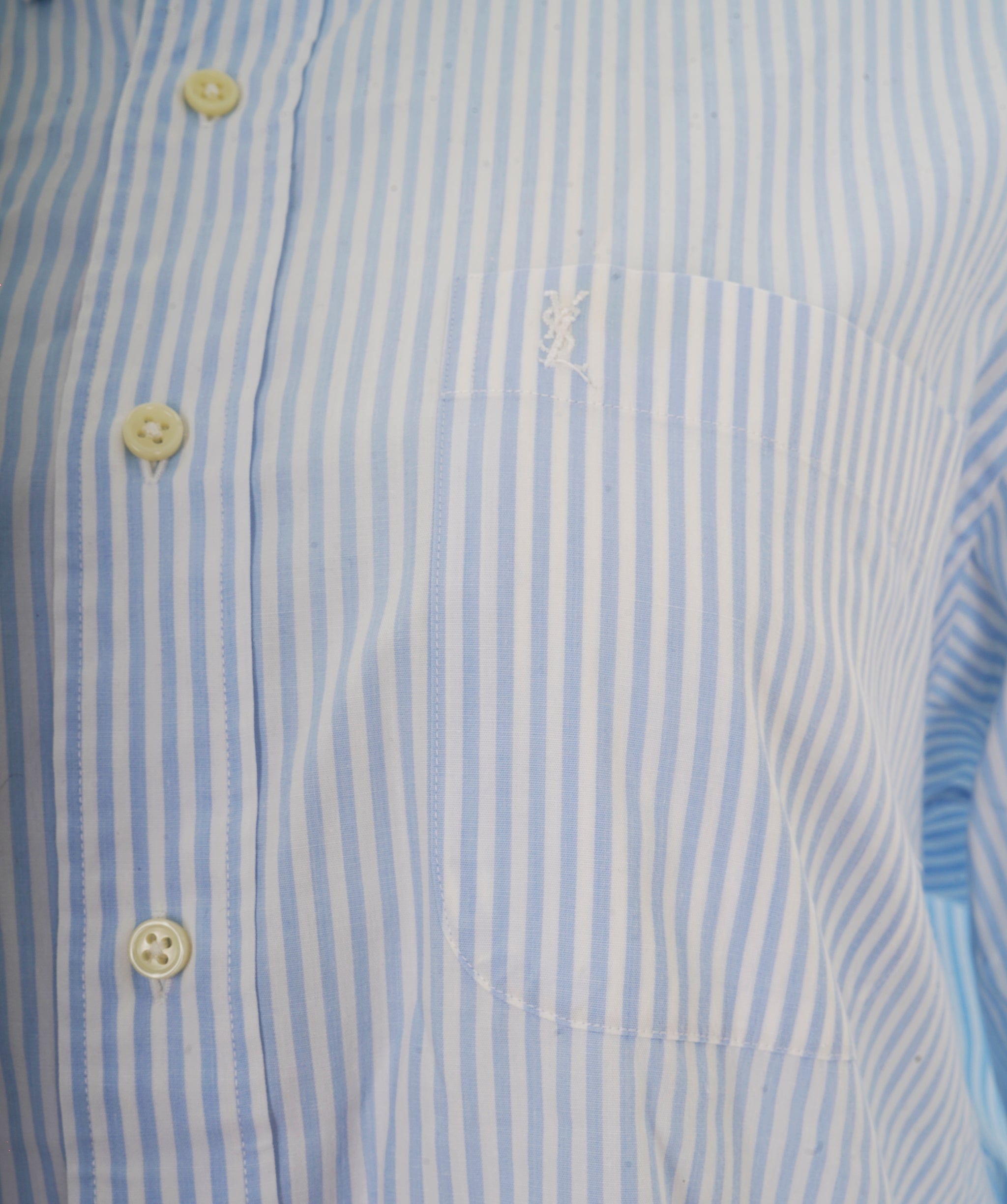 Yves Saint Laurent Yves Saint Laurent Vintage Blue Shirt with Striped Detail  DBXL0073