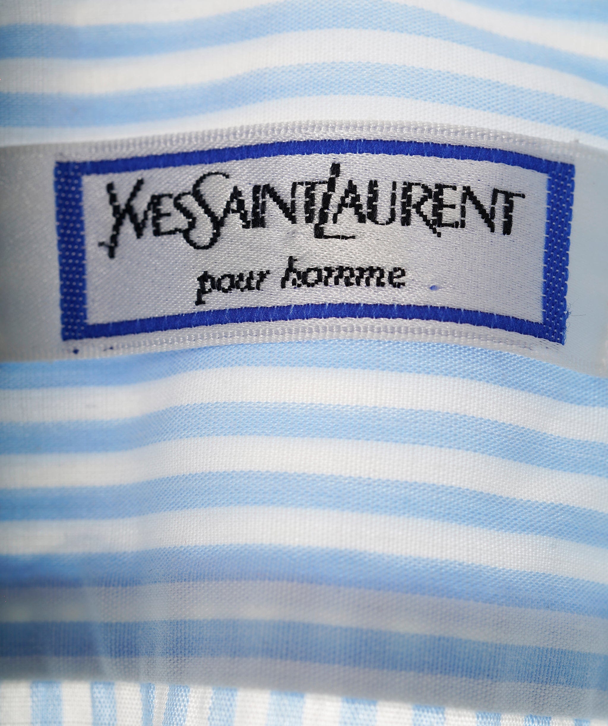 Yves Saint Laurent Yves Saint Laurent Vintage Blue Shirt with Striped Detail  DBXL0073