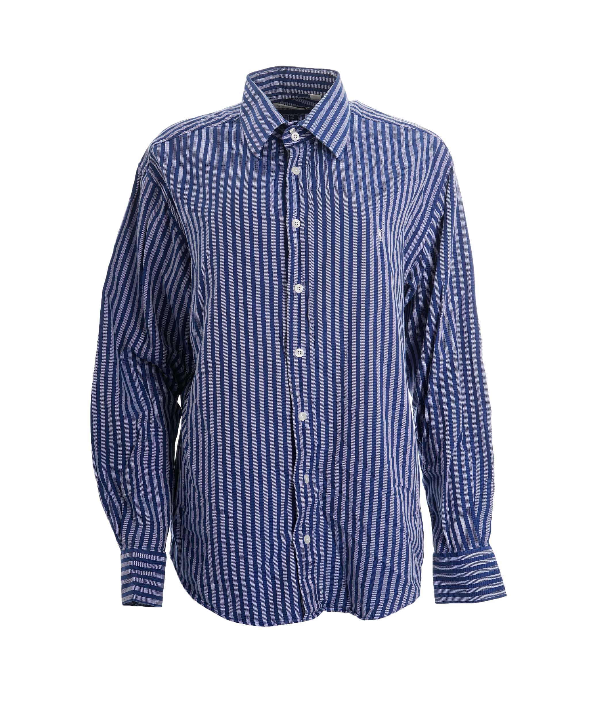 Yves Saint Laurent Yves Saint Laurent Vintage Blue Stripped Shirt  DBXL0075