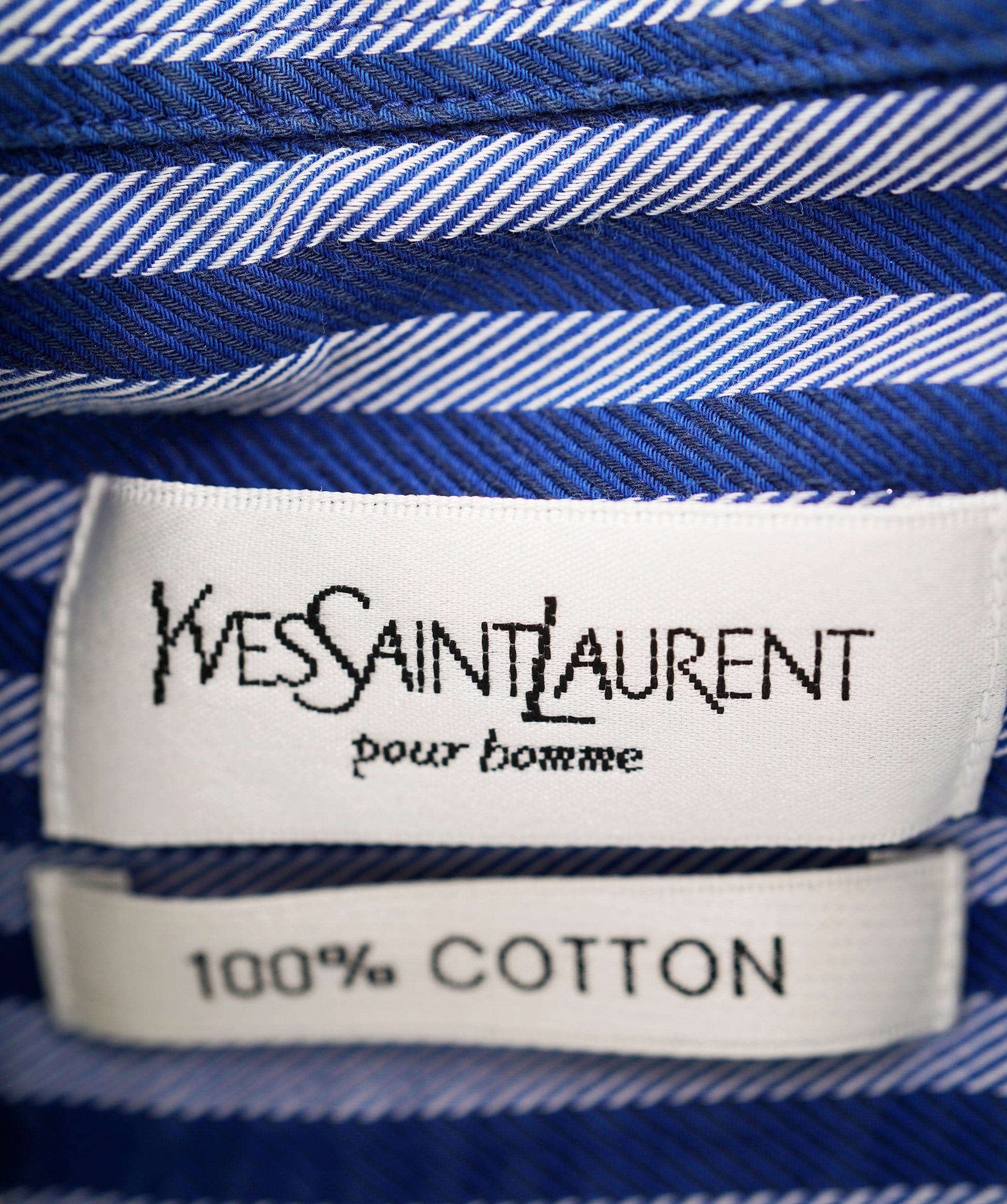 Yves Saint Laurent Yves Saint Laurent Vintage Blue Stripped Shirt  DBXL0075