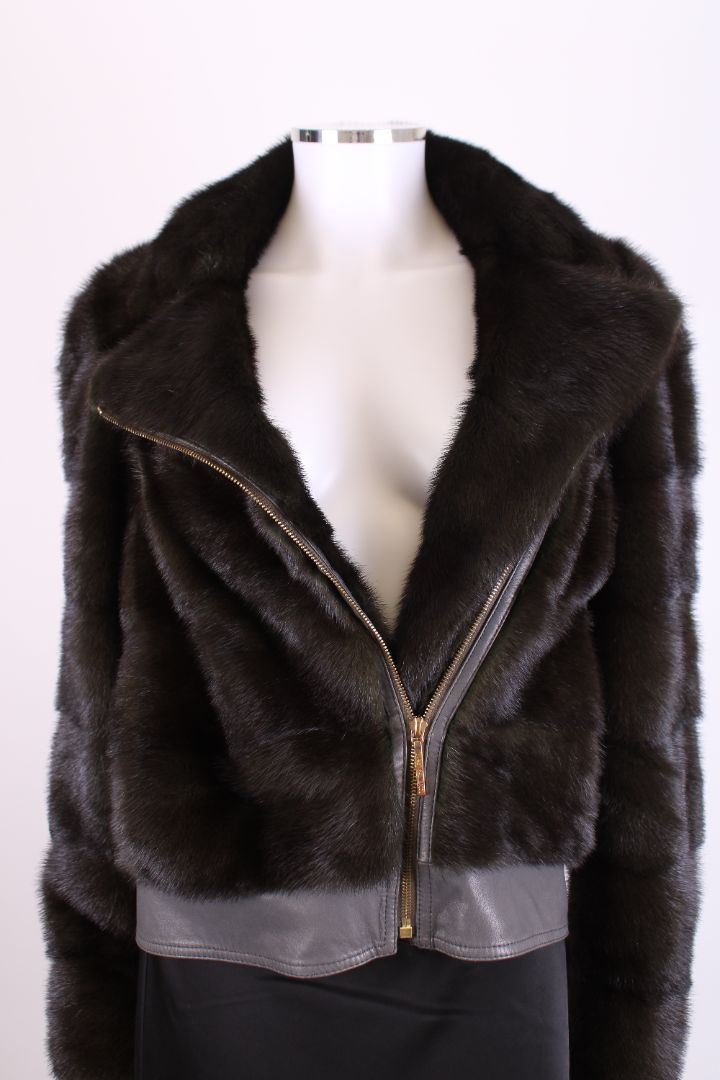 Yves Salomon Yves Salomon Mink Bomber Green M