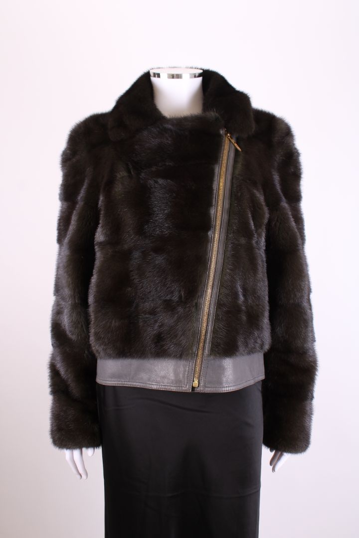 Yves Salomon Yves Salomon Mink Bomber Green M