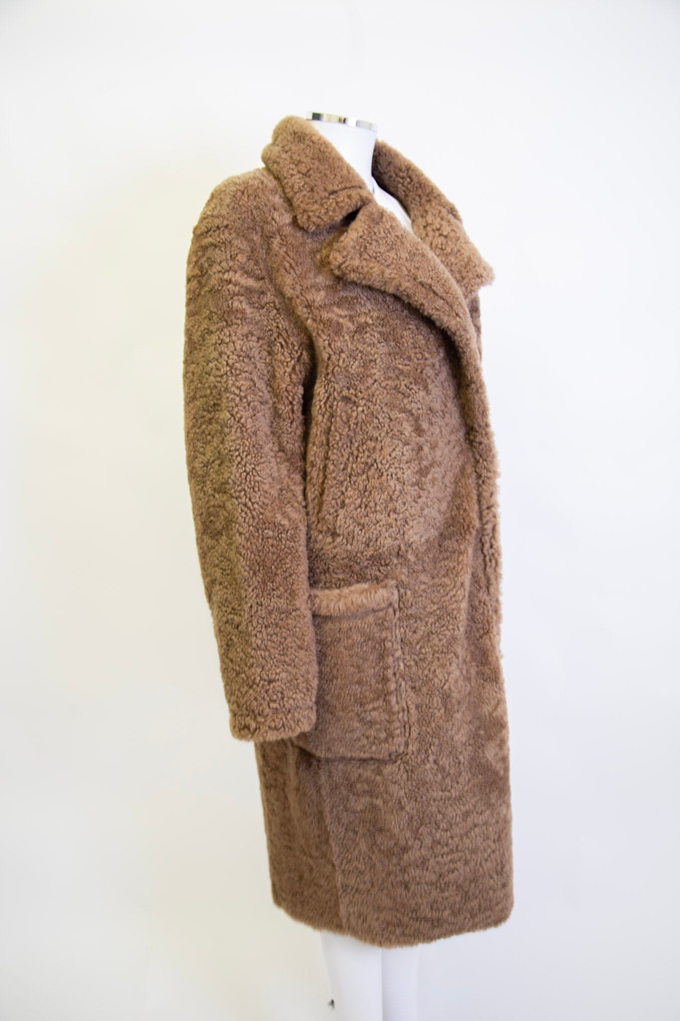 Yves Salomon Yves Salomon Shearling Coat Camel UK14/ IT42