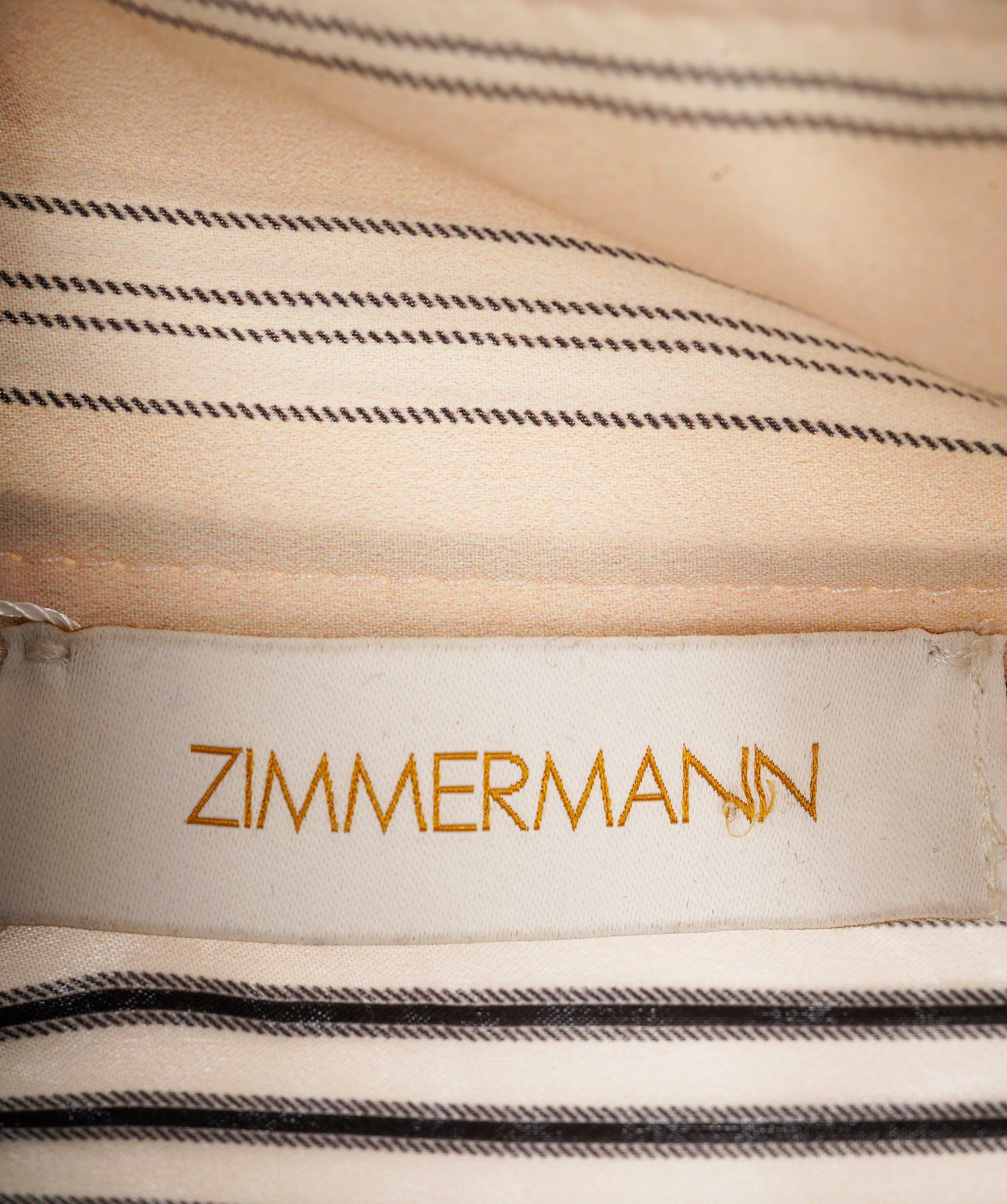 Zimmerman Zimmerman cream striped midi dress ALL0637