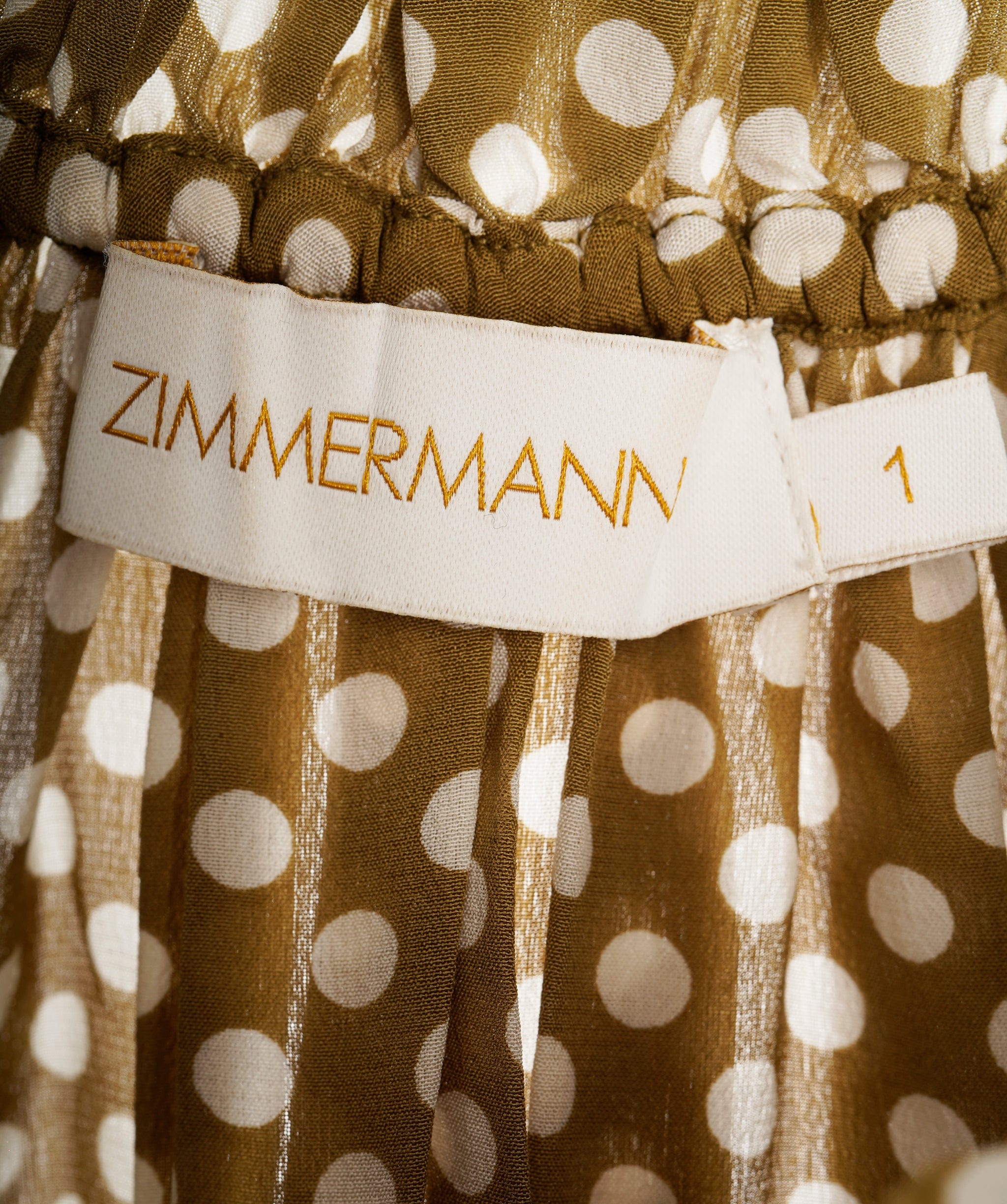 Zimmerman Green Polka Dot Dress ALC2231