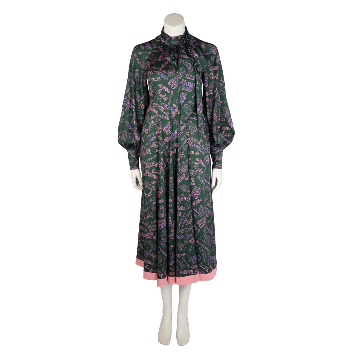 Zimmermann Green & Pink Stretch Silk Zodiac Day Midi Dress – Luxury Promise