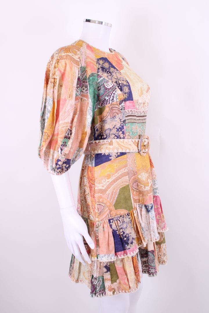 Zimmermann Zimmermann S/S Paisley Print Mini Dress Multi Coloured S
