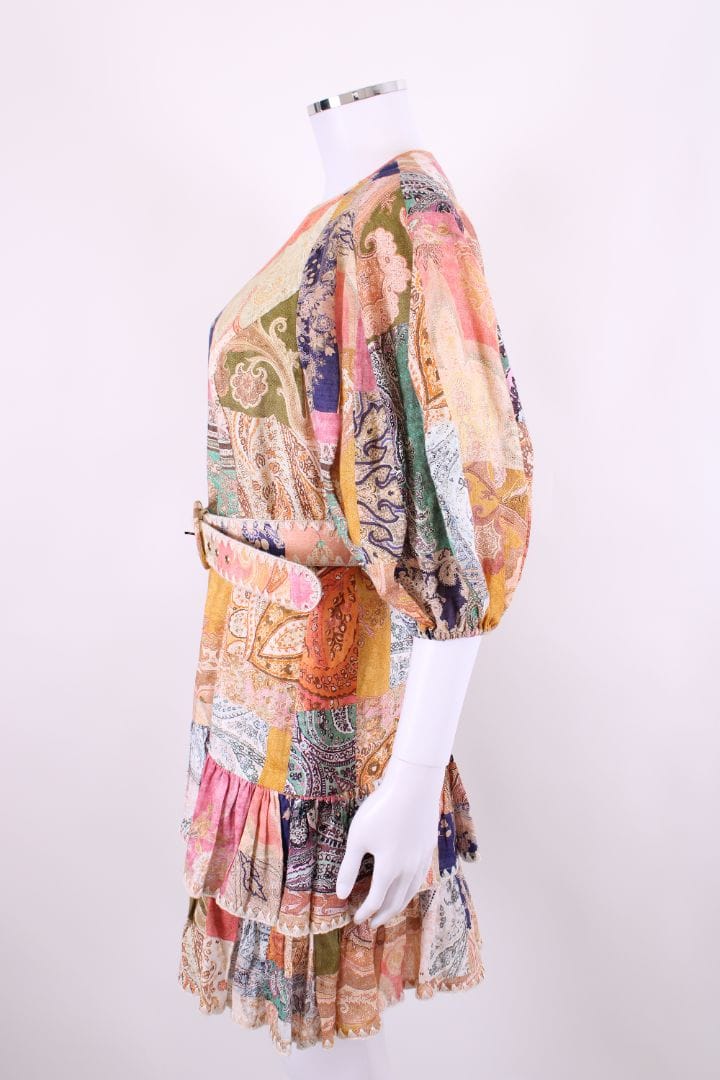 Zimmermann Zimmermann S/S Paisley Print Mini Dress Multi Coloured S
