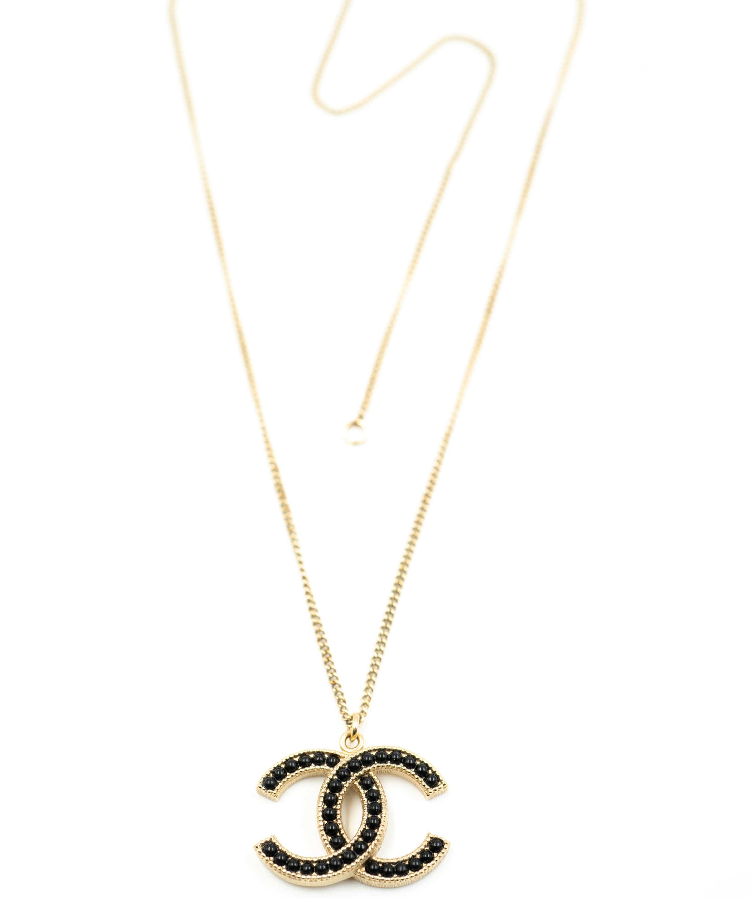 Chanel Chanel CC necklace with black stones - AWL3816