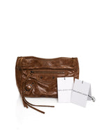 Balenciaga Balenciaga Brown Leather City Clutch Bag AGL1071