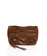 Balenciaga Balenciaga Brown Leather City Clutch Bag AGL1071