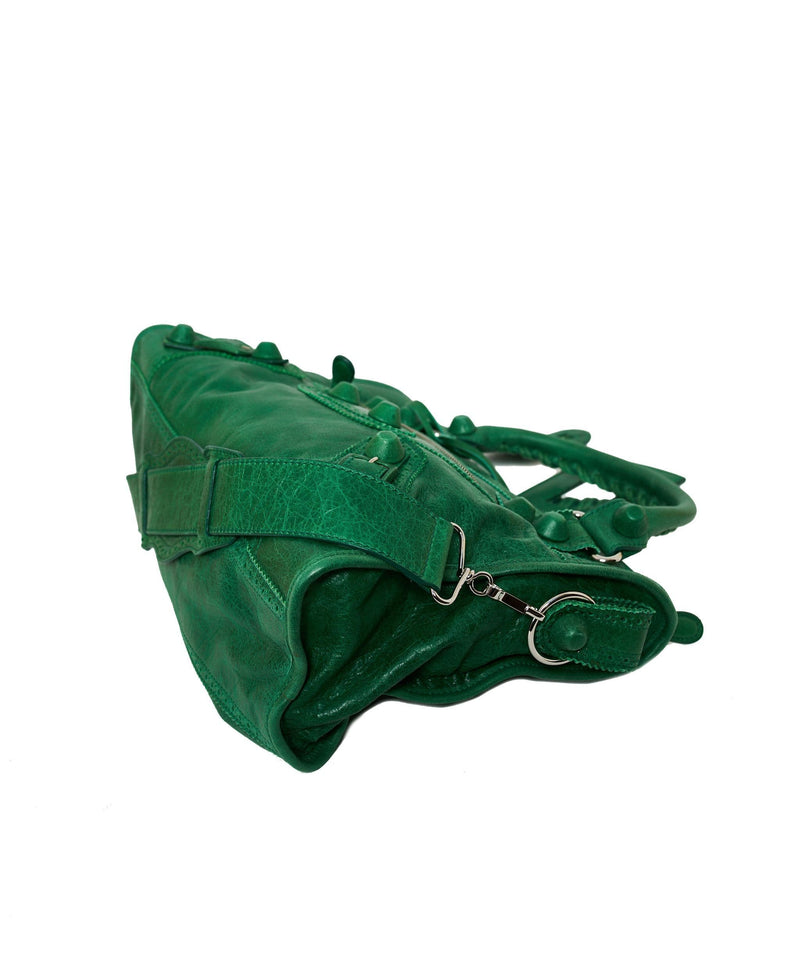 Balenciaga Balenciaga Green Leather City Bag  ASL1169