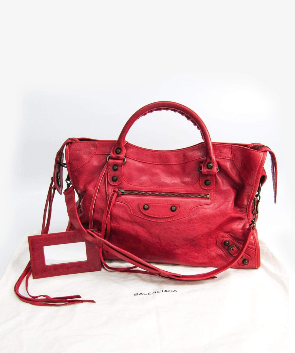 Balenciaga First Bag - 2004 True Red, Luxury, Bags & Wallets on Carousell