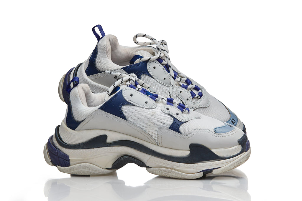 Balenciaga triple s blue 2024 white