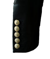 Balmain Balmain Black Leather Jacket RJC1455