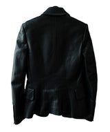 Balmain Balmain Black Leather Jacket RJC1455