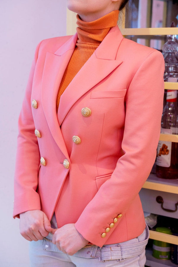 Balmain Balmain Pink Blazer with Gold Buttons. - ADL1712