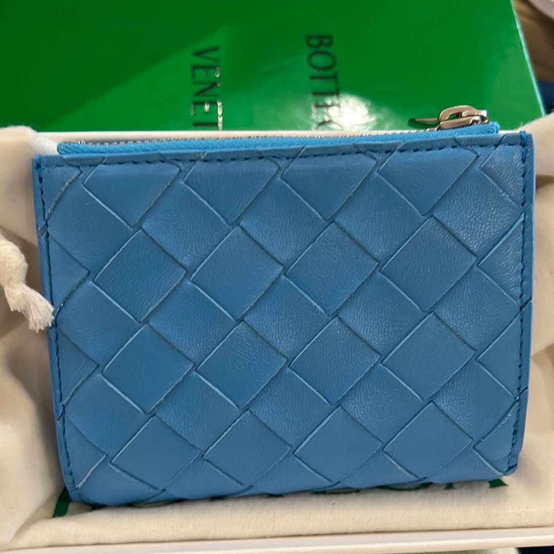 Bottega Bottega bi fold wallet with coin slot blue  ASL6319