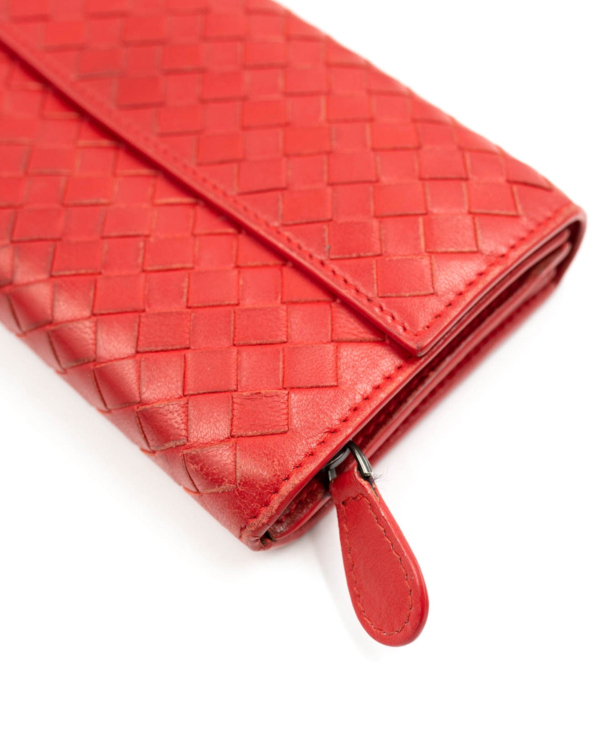 Bottega Bottega Veneta Red Continental Wallet - AWL4049