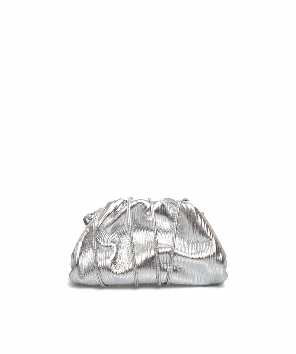 Bottega Veneta Silver Pouch ADL1555 – LuxuryPromise