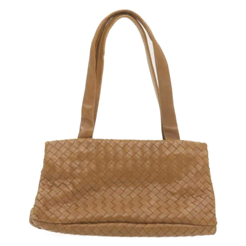 Bottega BOTTEGA VENETA Vintage Intrecciato Brown Tan leather Hand Bag