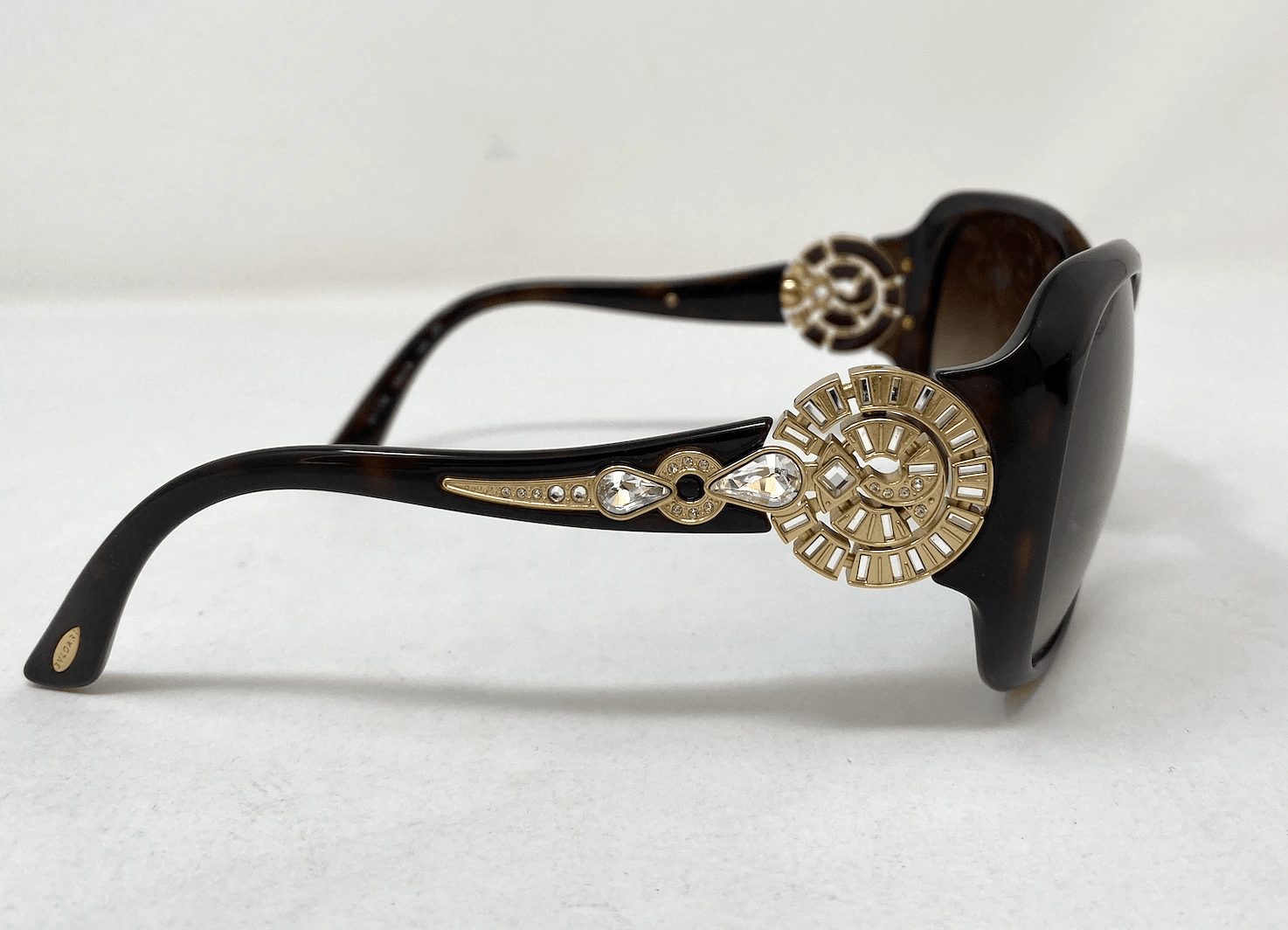 Bulgari Bulgari Brown Diamanté Sunglasses