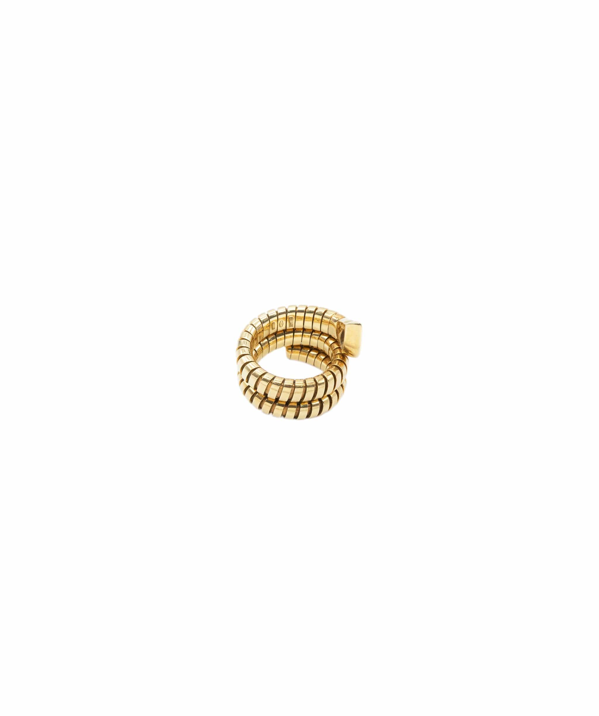 Bulgari 1269-Bvlgari Yellow Gold Sepenti Blue Ring