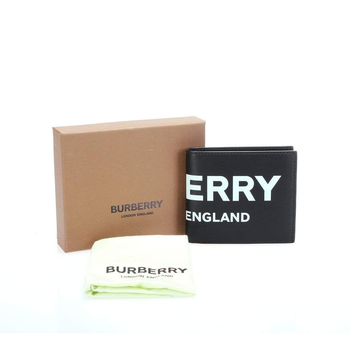 Burberry Burberry Logo Leather Bi-Fold Wallet
