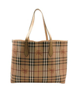 Burberry Burberry Canvas Haymarket Check Reversible Tote Bag - AWC2091