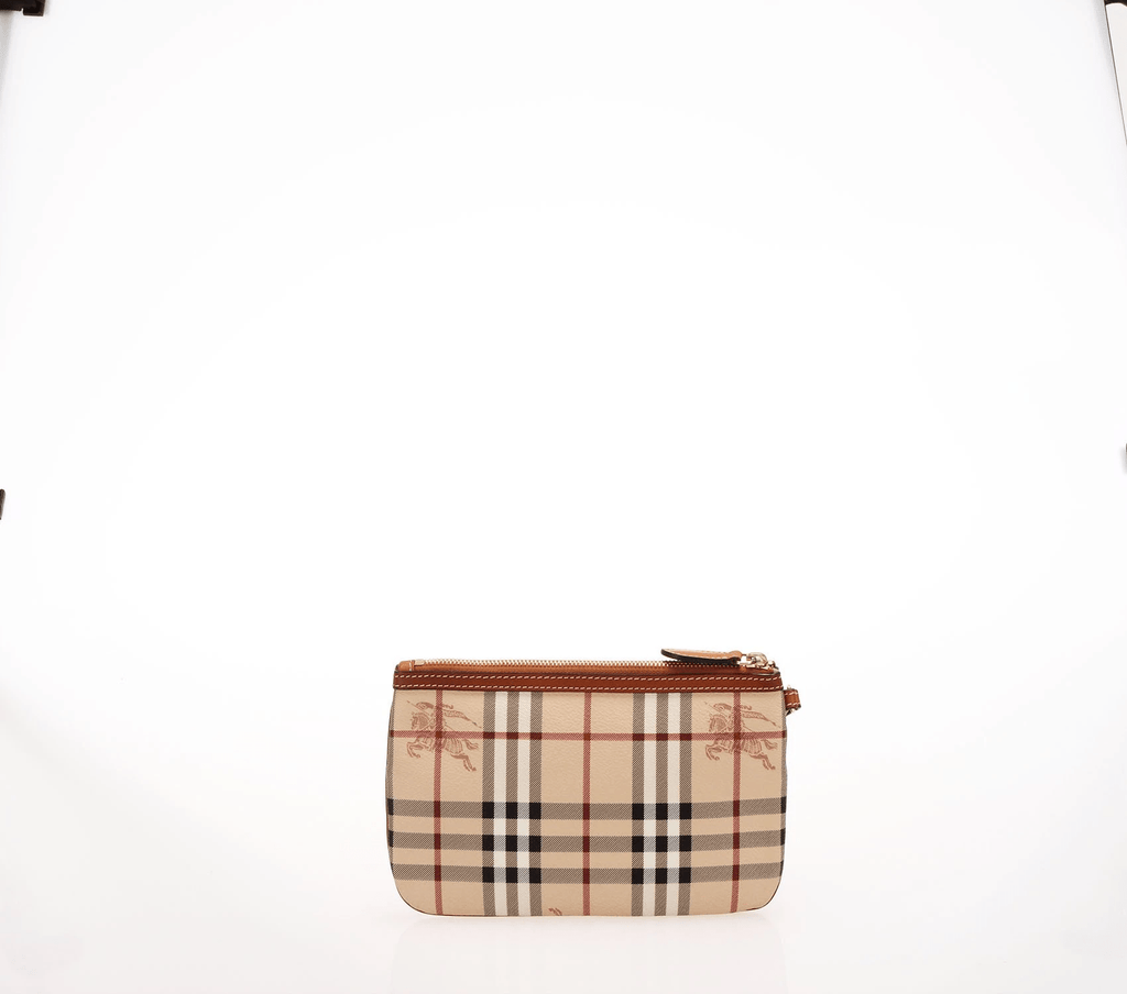 Burberry haymarket cheap check clutch bag