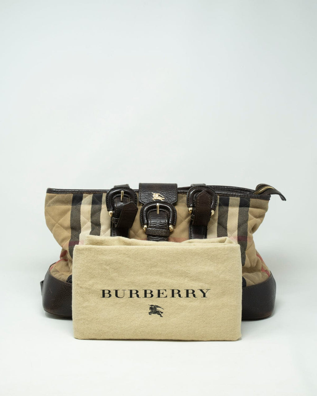 Burberry Society Nova Check Check Leather Canvas Tote Bag – The Closet New  York