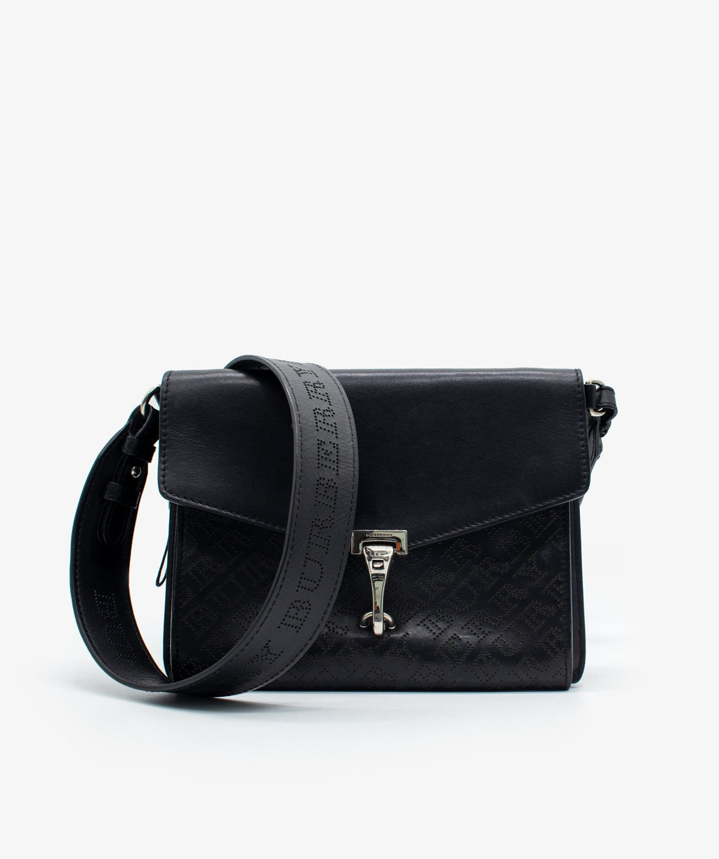 Burberry Black Leather Macken Crossbody Bag