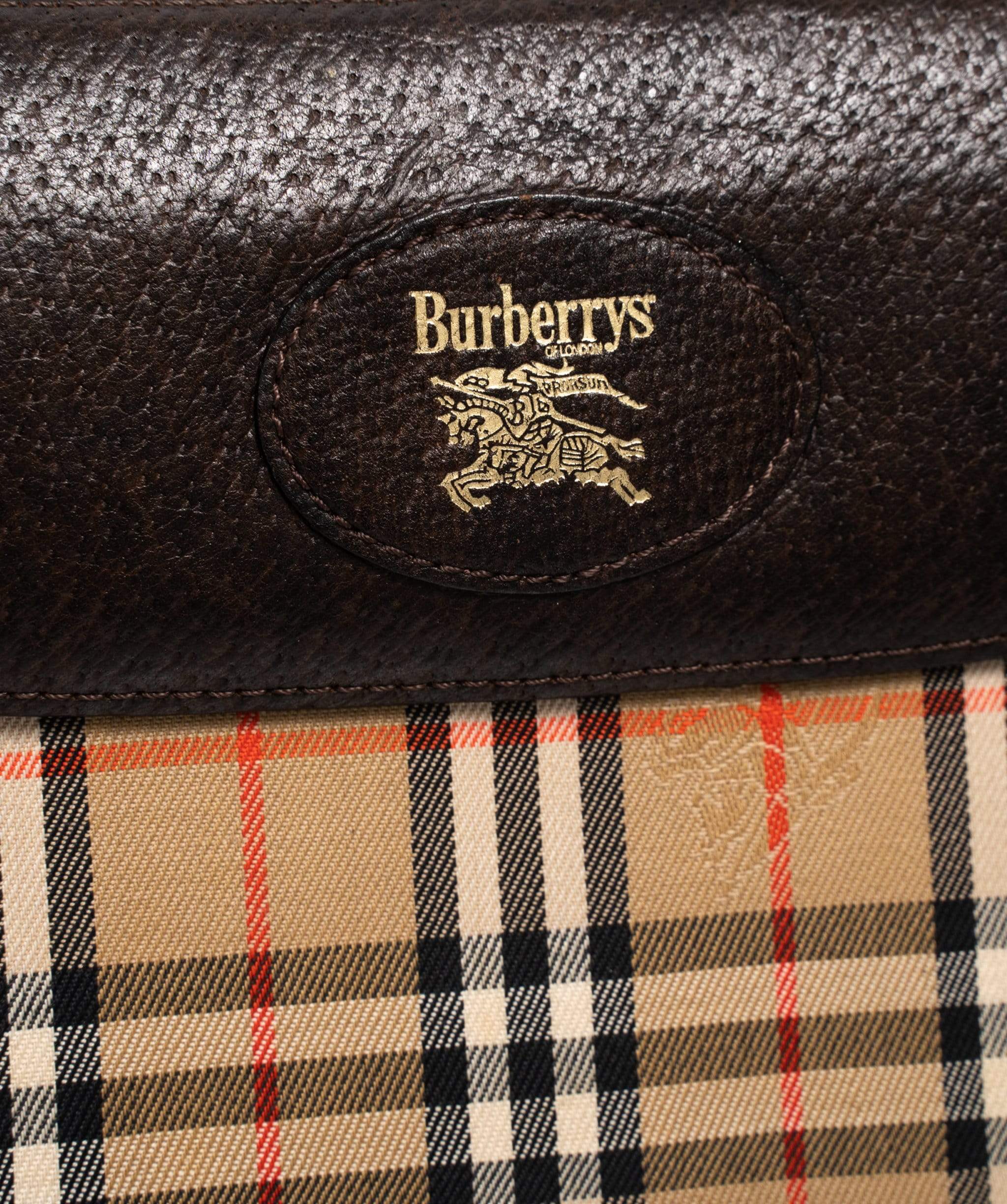 Burberry BURBERRYS Nova Check Clutch Bag Beige Canvas MW2311