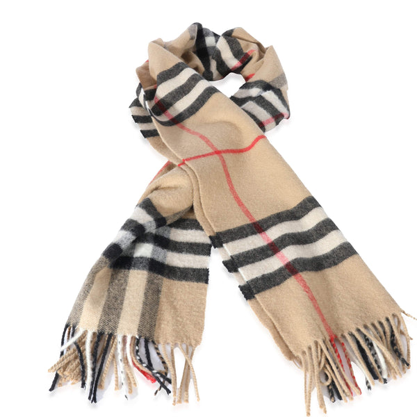 Burberry Cashmere Scarf With Classic Print. Simple But Essential, It Gives  A Casual Touch T In Beige