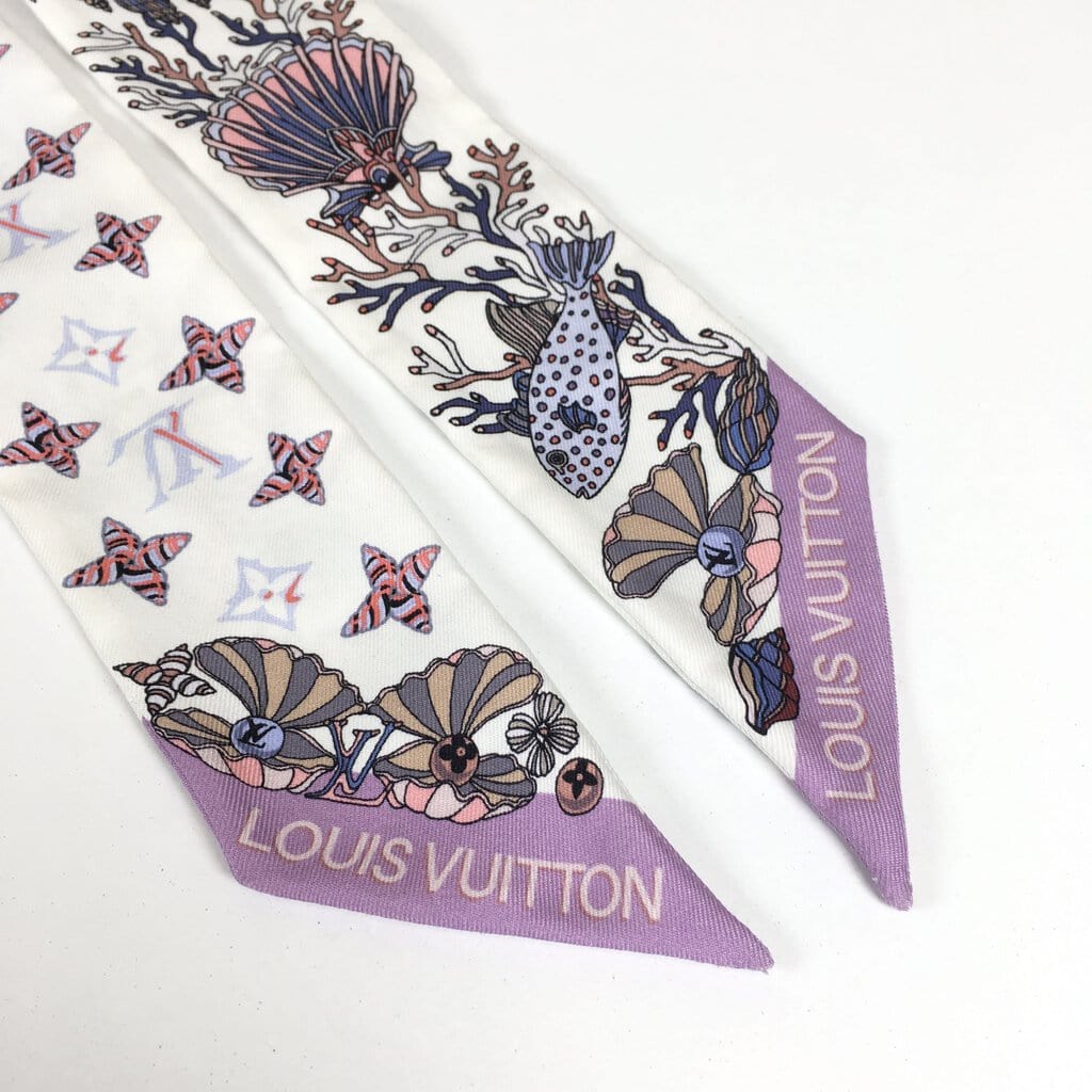 Louis Vuitton Silk World of Love Butterfly Bandeau Scarf