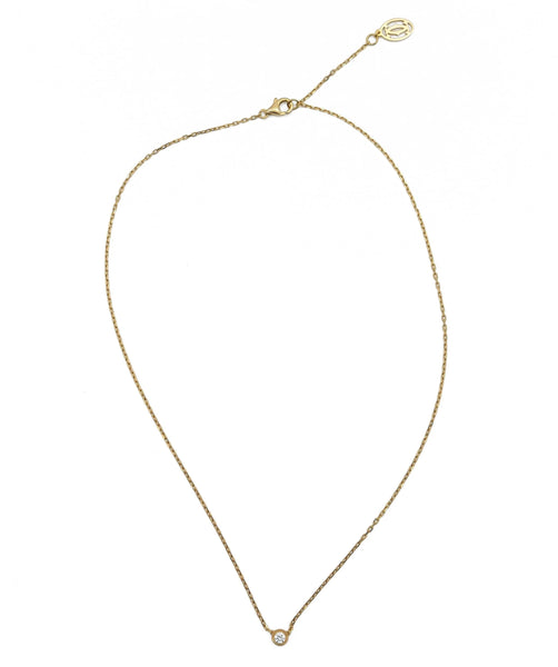 Cartier yellow gold necklace deals