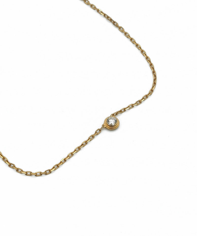 Cartier yellow gold love necklace hot sale