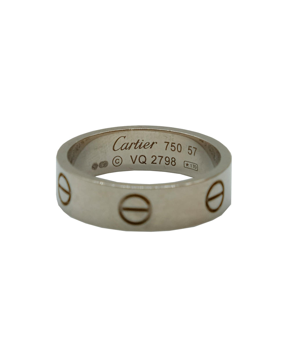 Cartier White Gold Love Ring Size 57 RJC2086 LuxuryPromise