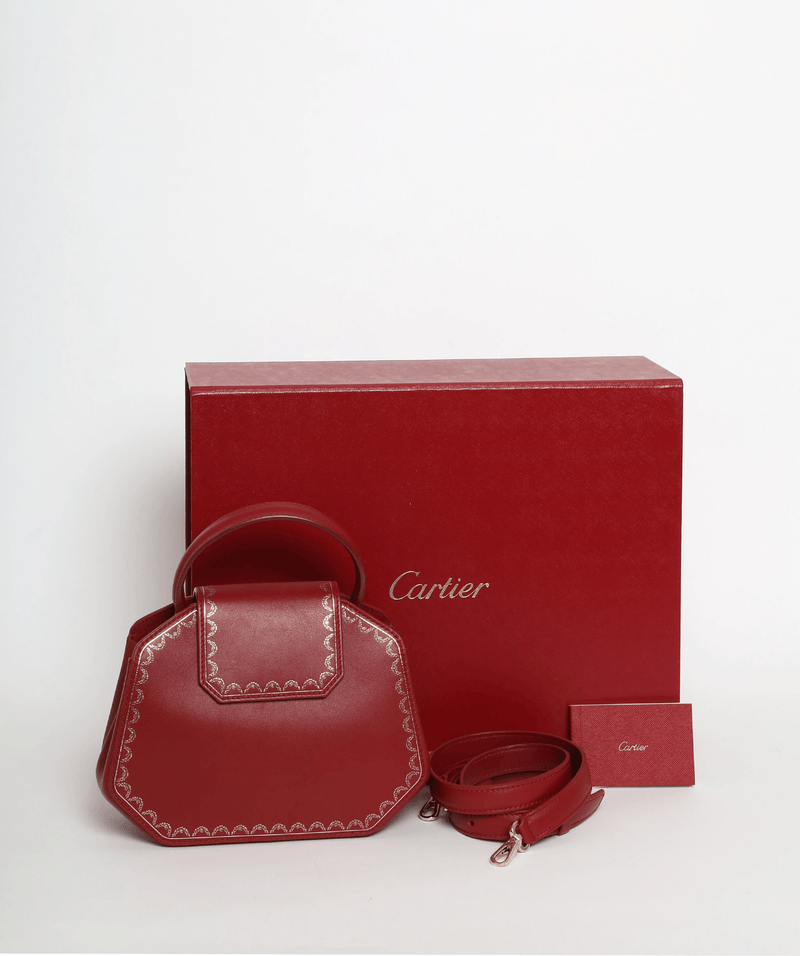 Cartier red 2025 box bag