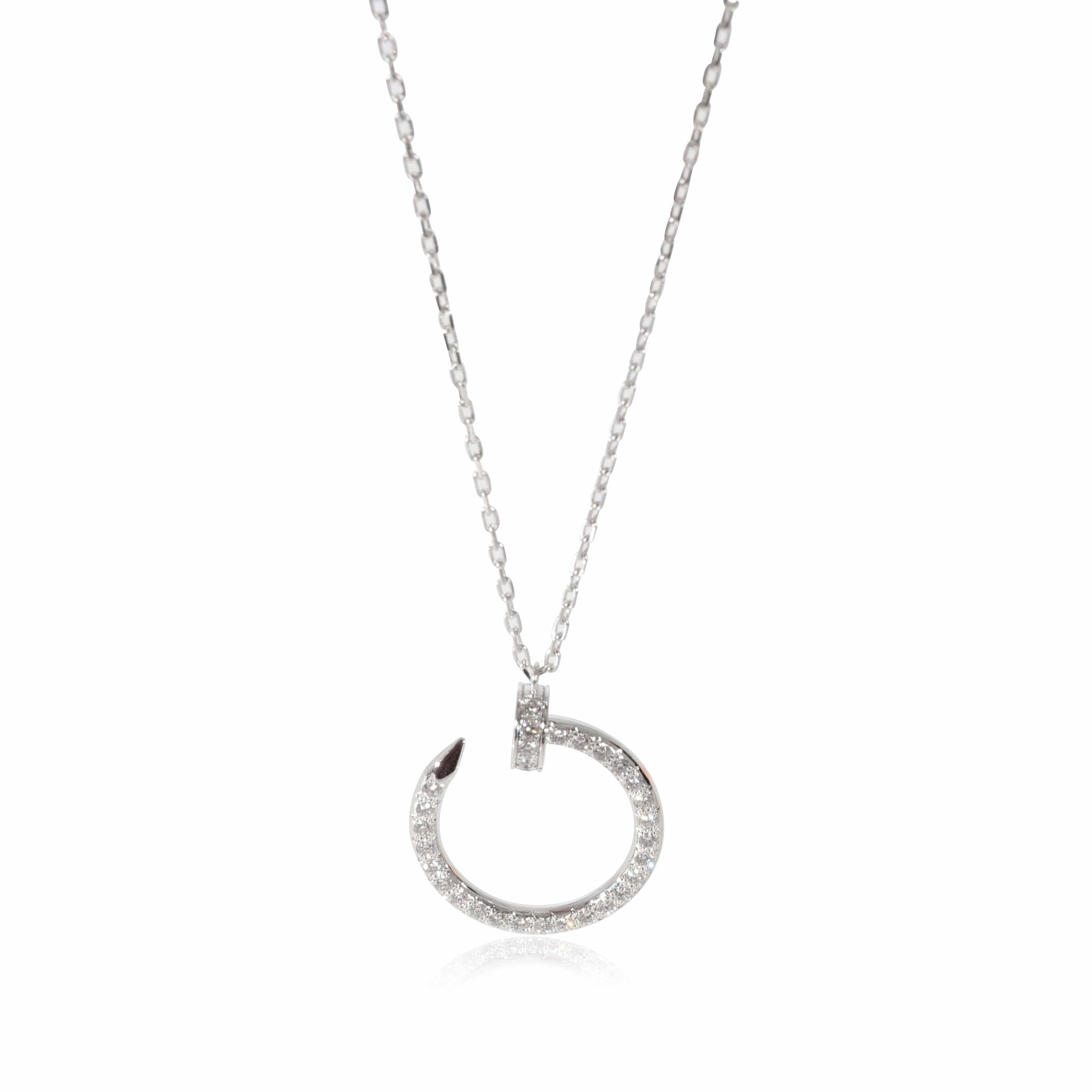 Cartier Cartier Juste Un Clou Diamond Necklace in 18k 18 KT White Gold 0.38 CTW