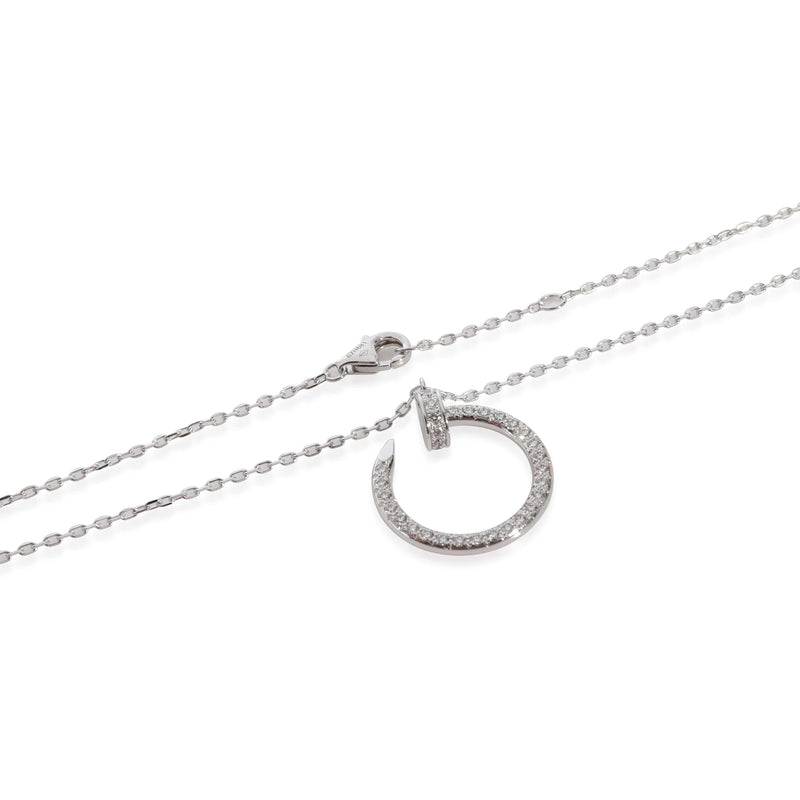 Cartier Juste Un Clou Diamond Necklace in 18k 18 KT White Gold