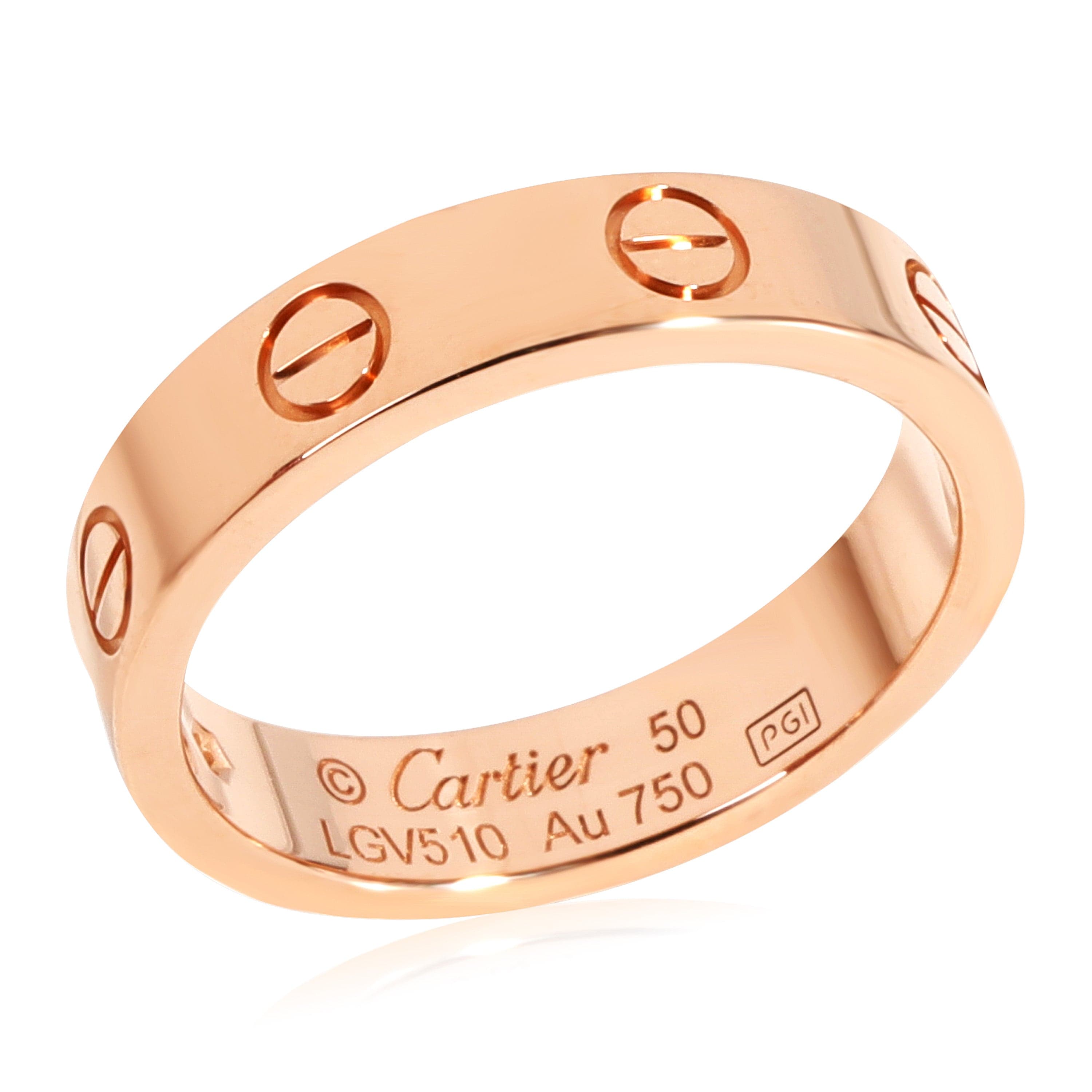 Cartier Cartier LOVE Diamond Ring in 18k Rose Gold 0.02 CTW