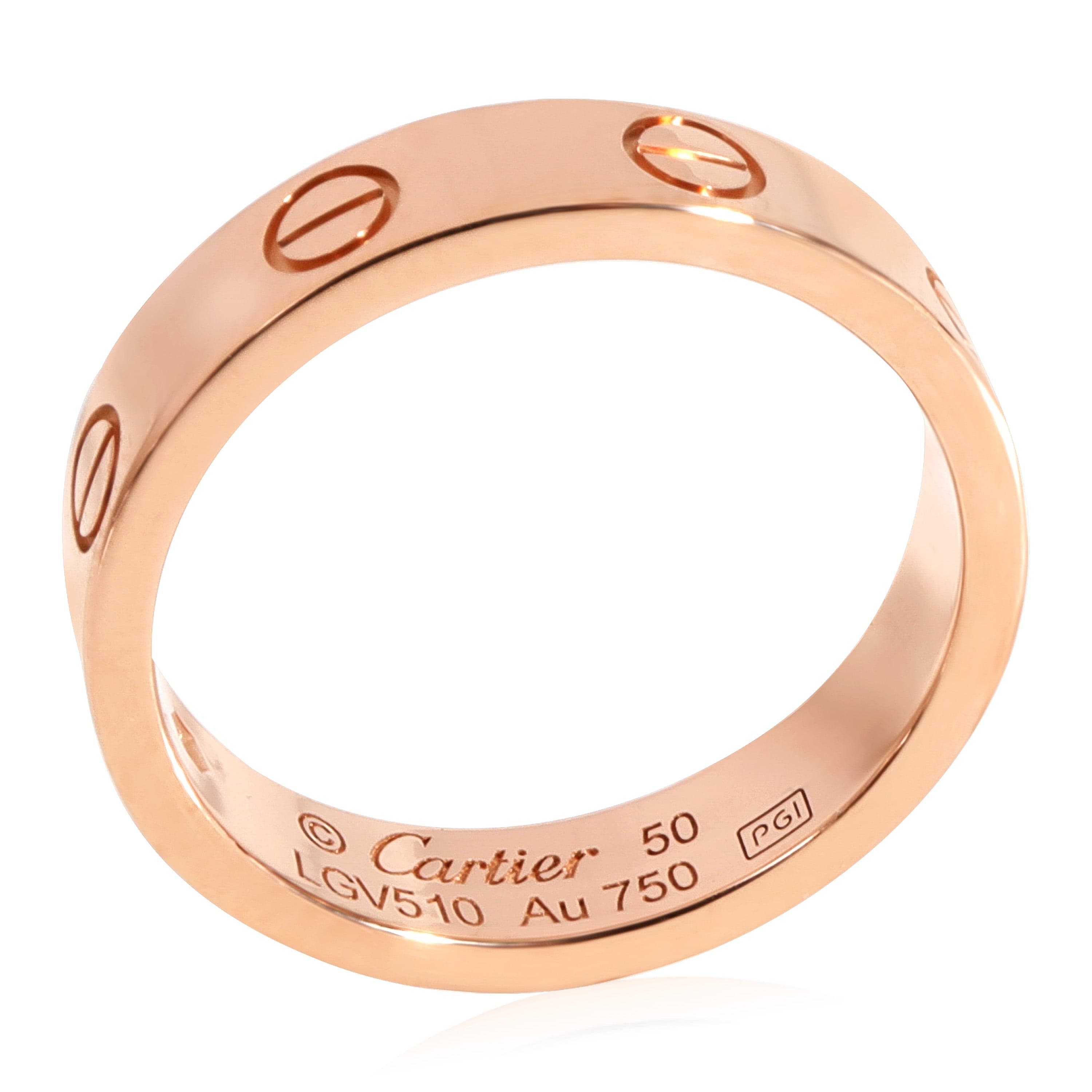 Cartier Cartier LOVE Diamond Ring in 18k Rose Gold 0.02 CTW