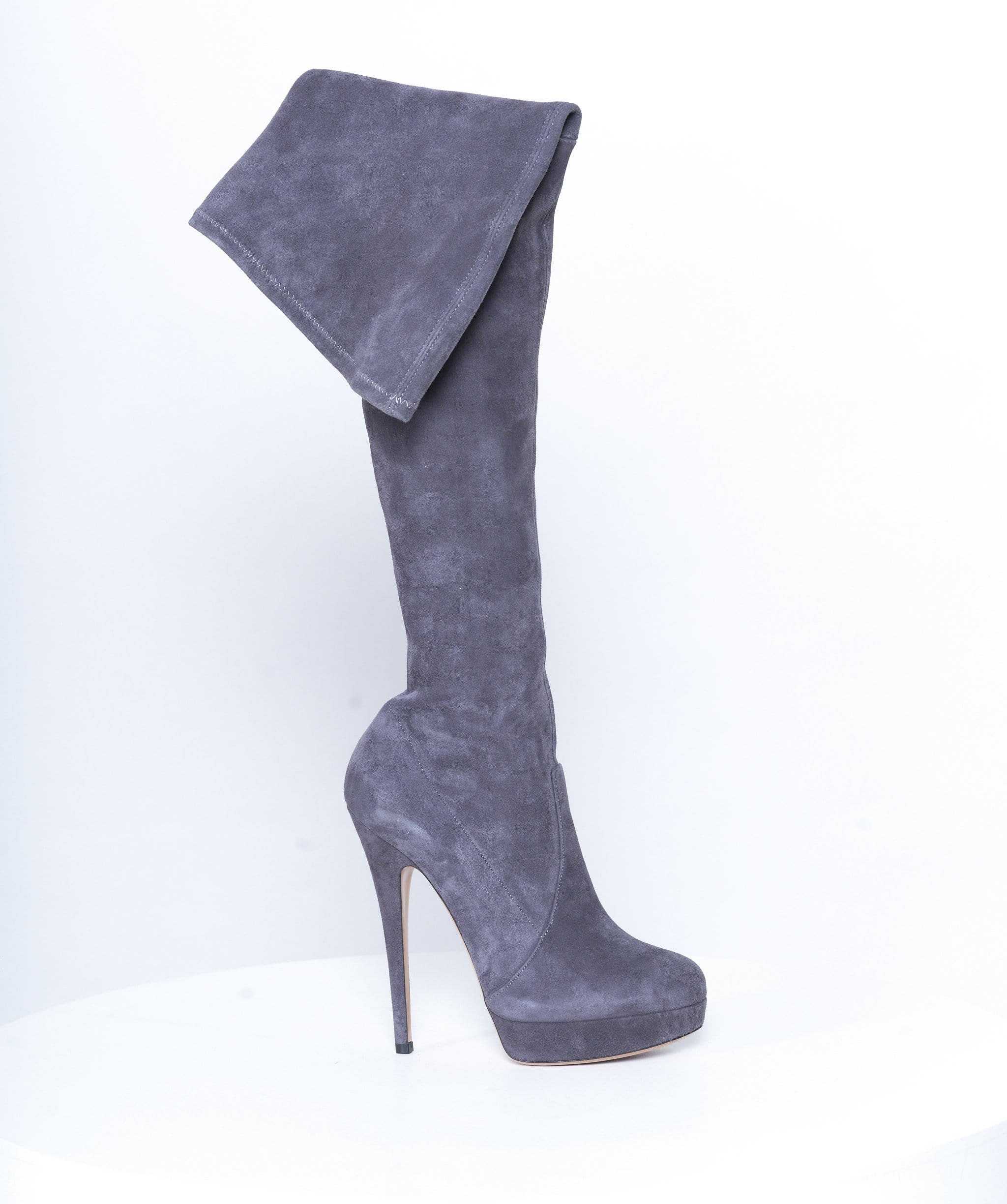 Casadei Casadei thigh high boots grey size UK6