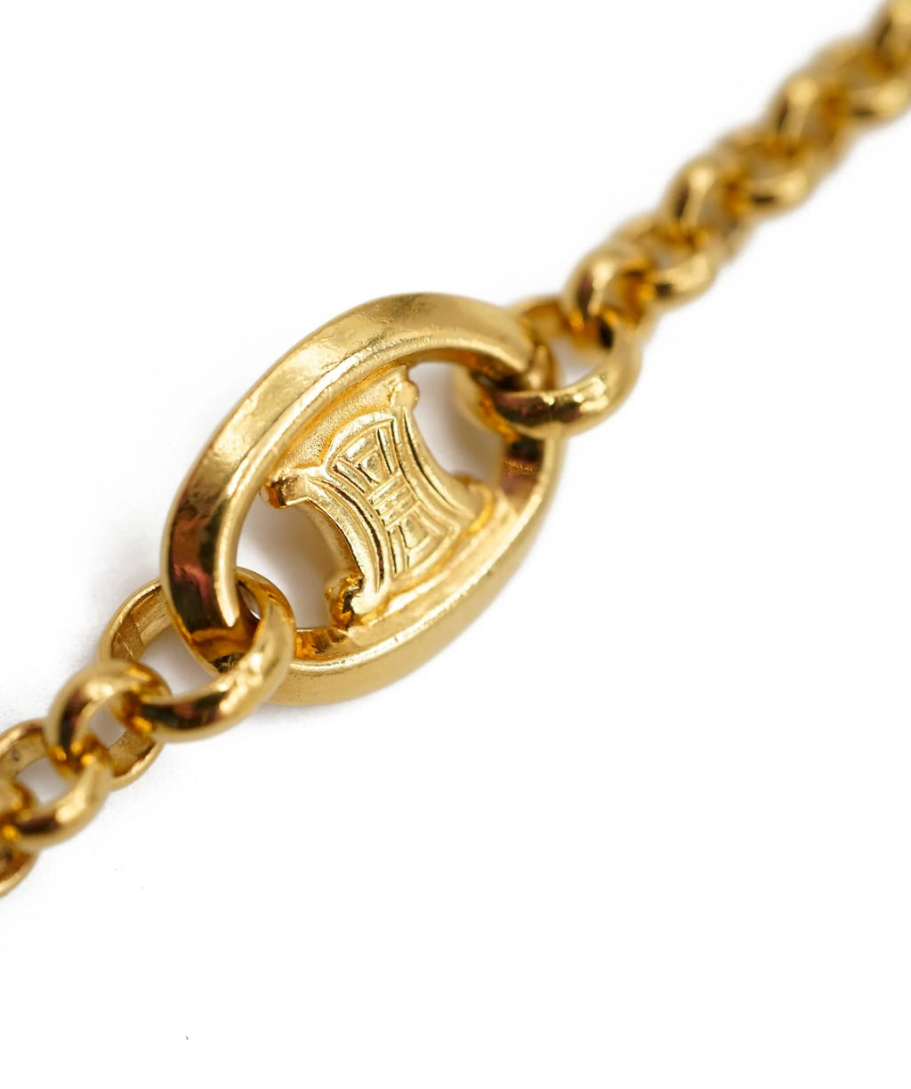 Maillon triomphe necklace Celine Yellow in Gold plated - 39367119