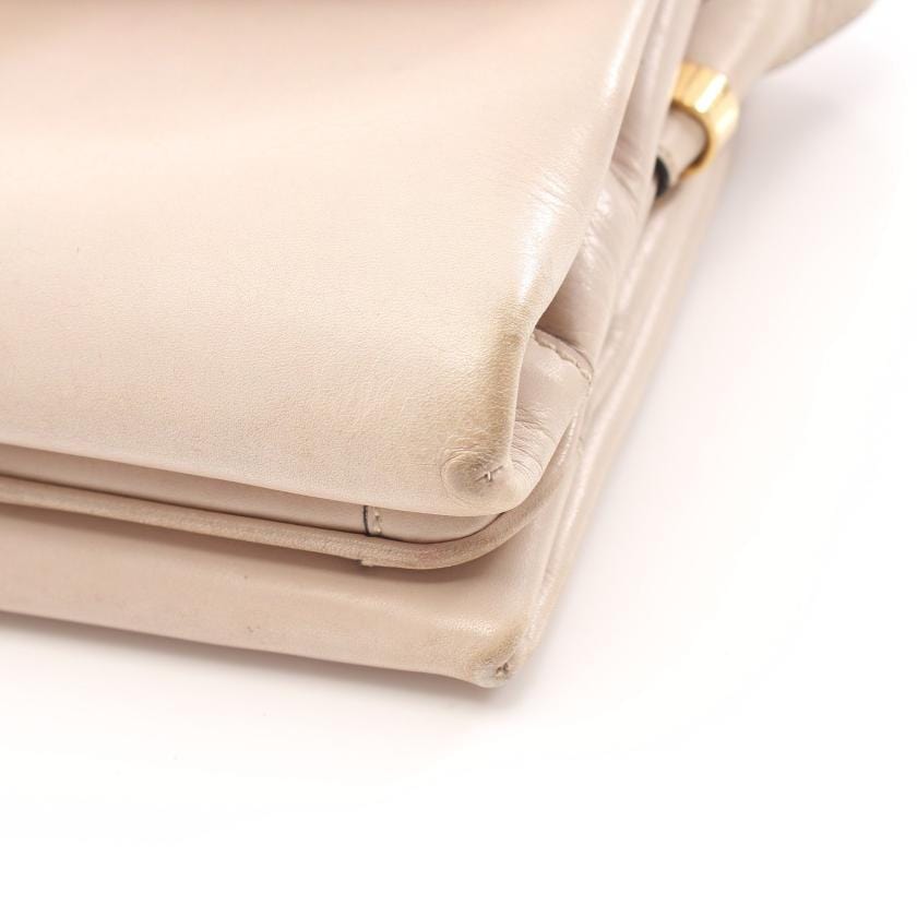 Celine Celine Cream Box Leather Saddle Bag - AWL4115