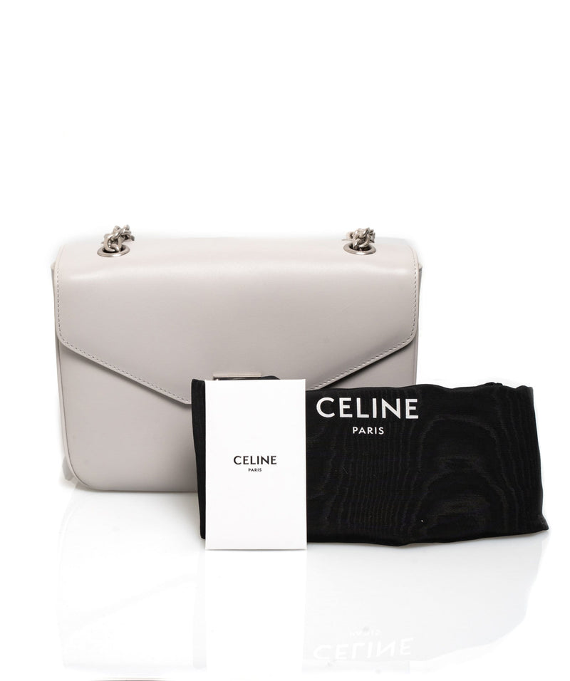 Celine Celine Grey Leather Crossbody Bag PHW CW6519