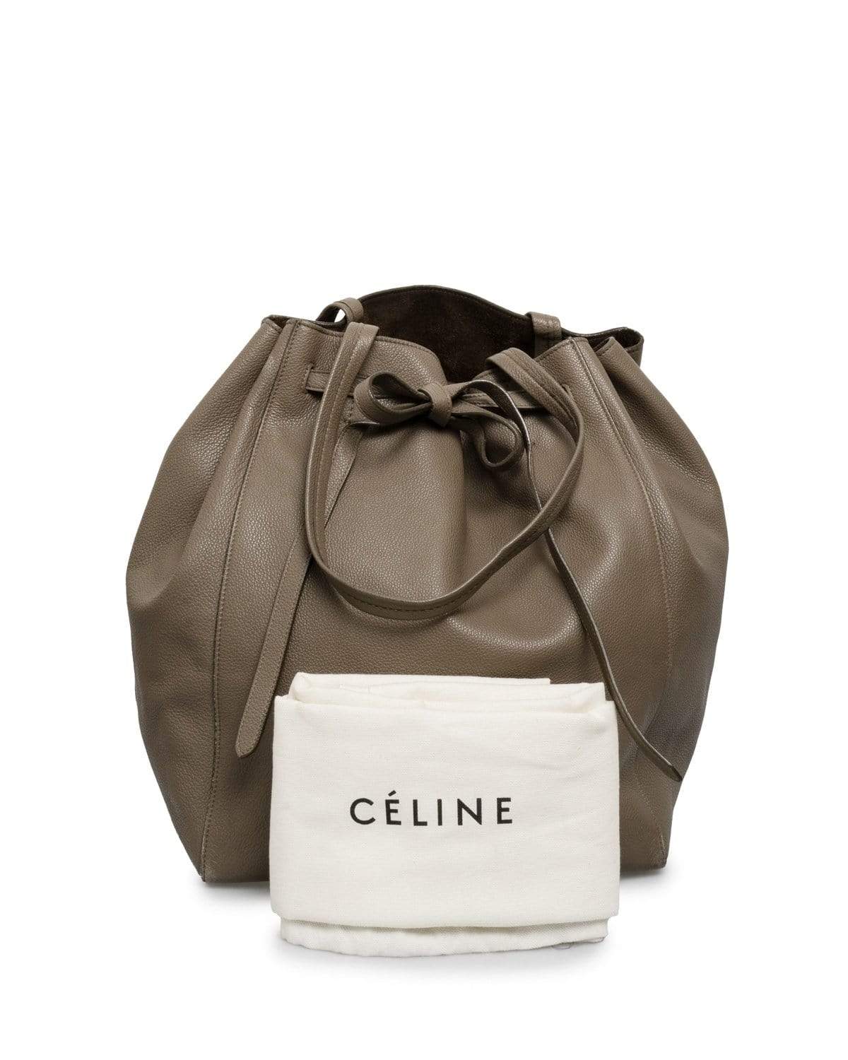 Celine Celine Grey Soft Leather Cabas Phanton Large Tote Bag - AGL1474